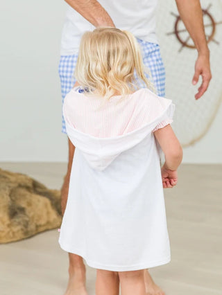 Rufflebutts White Terry Full Zip Coverup