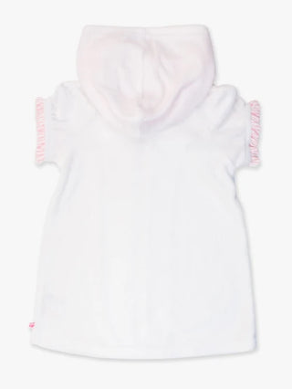 Rufflebutts White Terry Full Zip Coverup