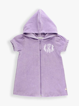 Rufflebutts Lavender Terry Full Zip Coverup)