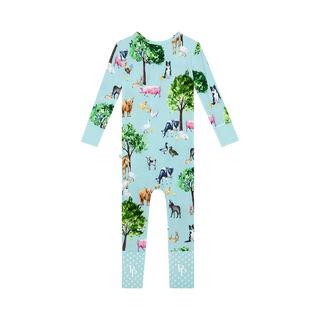 Posh Peanut Convertible One Piece Brayden Footie/Romper