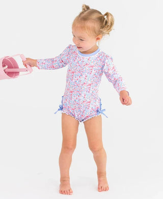 Rufflebutts Sparkle Shimmer L/S Rashguard