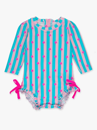 Rufflebutts Neon Star Long Sleve 1pc