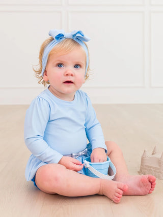 Glass Slipper Princess Long Sleeve Skirted One Piece