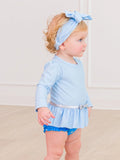 Glass Slipper Princess Long Sleeve Skirted One Piece
