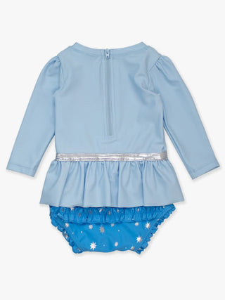 Glass Slipper Princess Long Sleeve Skirted One Piece