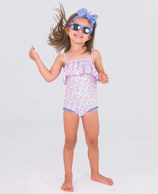 Rufflebutts Sparkle Shimmer One Piece Swimsuit