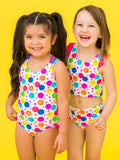 Rufflebutts Star Smile Racerback Flutter Tankini
