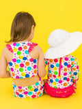 Rufflebutts Star Smile Racerback Flutter Tankini