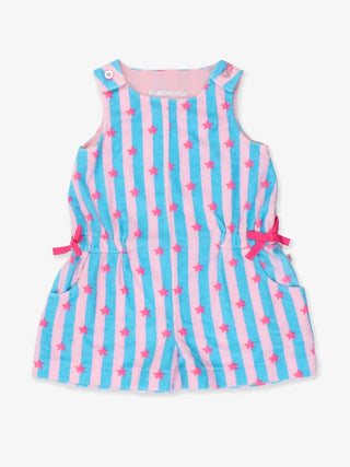 Rufflebutts Neon Star Cover-Up Romper