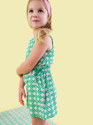 Pink Coastal Cane Terry Cover-Up Romper