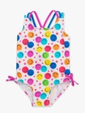 Rufflebutts Star Smile Cross-Back 1Pc Swimsuit