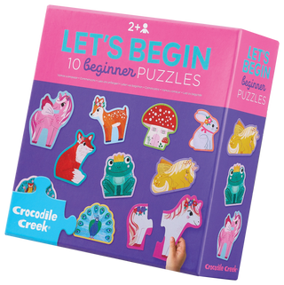 Crocodile Creek Let's Begin Puzzle Box - Unicorns