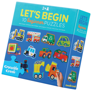 Crocodile Creek Let's Begin Puzzle Box - Vehicles