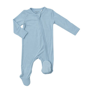 Angel Dear Light Blue Zipper Footie