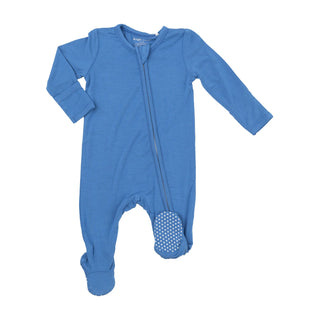 Angel Dear Blue Zipper Footie