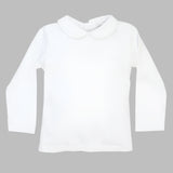 Bailey Boys White Knit Unisex L/S Piped Onesie/Shirt