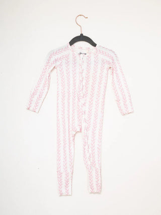 The Uptown Baby Romper - Pink Sweet Vine