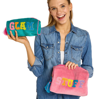 2 Chic Velvet Latter Pouches