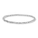 Silver Cube Bead Bracelet 2.5MM