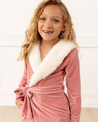 Sugar Bee Mini Eleanor robe in pink