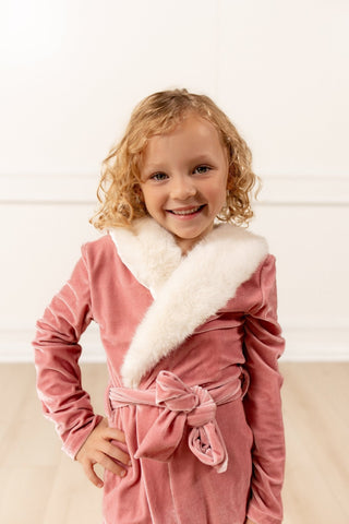 Sugar Bee Mini Eleanor robe in pink, additional view
