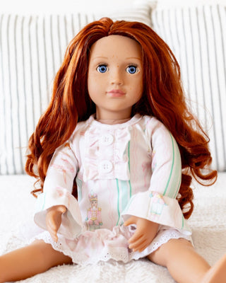 Sugar Bee Nutcracker doll gown for 18-inch dolls