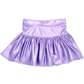 Azarhia Lavender Metallic Gathered Skort
