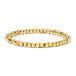 Gold Cube Bead Bracelet 4MM