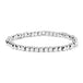Silver Cube Bead Bracelet 4MM
