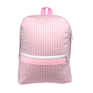 Mint Seersucker Backpack (Medium)