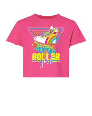 Azarhia Boxy Tee - 90s Throw Back Roller Girl