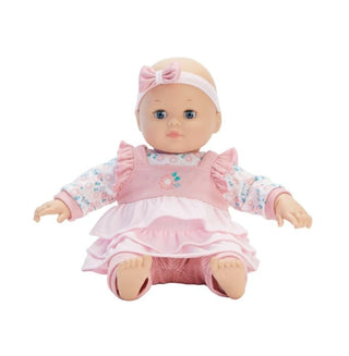 Madame Alexander- 14" Baby Cuddles Pink Floral- Light Skin Tone