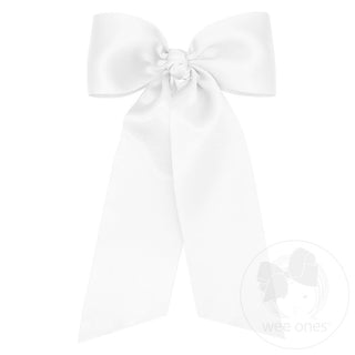 King French Satin Bow Tie W/ Long Tails