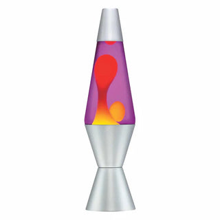 14.5" Lava Lamp - Purple/ Yellow/Silver