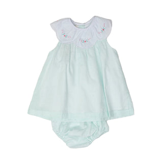 The Oaks Aubrey Mint Swiss Dot Diaper Set