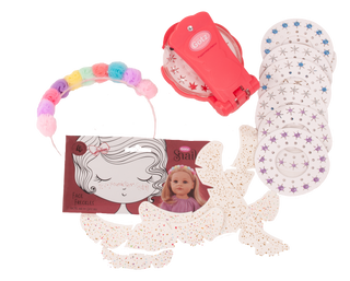 Hannah Be My Mini Me accessories with matching bows, sunglasses and glitter stones