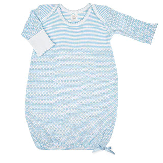 Party Overlap Knit shoulder Gown- NB