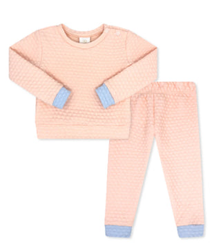 Lullaby Set 2pc Quilted Sweatsuit Paris Pink Quilted