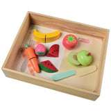 Wooden Farm-to-Table Cutting Food Playset