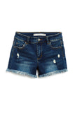 Tractr Denim Shorts - Brittany Dark Wash