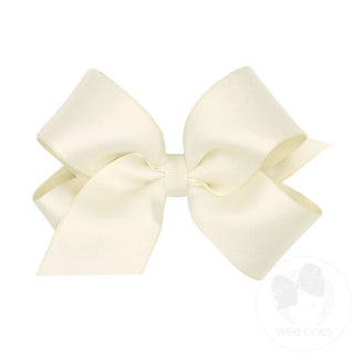Medium Crepe Satin with Grosgrain Underlay Hair Bow