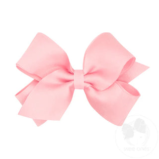 Medium Crepe Satin with Grosgrain Underlay Hair Bow