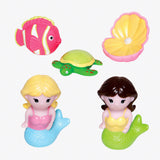 Mermaid Party Squirtie Baby Bath Toy Set