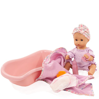 Götz Sleepy Aquini Girl BliBlaBlume bath baby doll set with tub and accessories