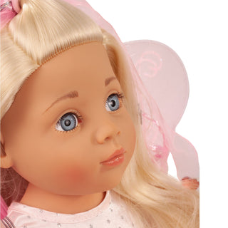 Close-up of Götz Marie doll with light blonde hair