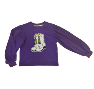 Blended Spirit Mardi Gras Marching Boot Sweatshirt
