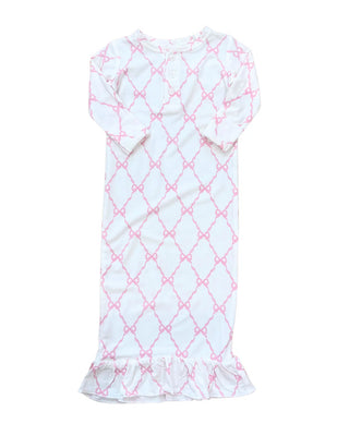Bow Trellis Baby Gown