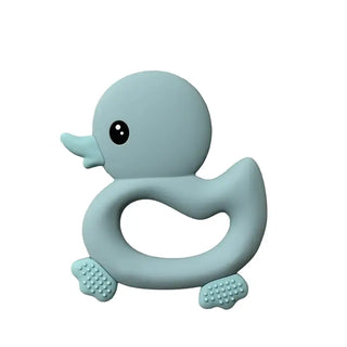 Three Hearts Silicone Ducky Teether
