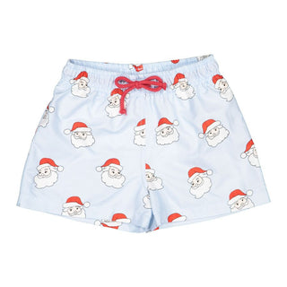 Sal & Pimenta Classic Blue  Santa Swim Trunks