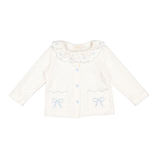 Sal & Pimenta Blue Bows Knit Cardigan
